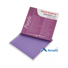 Хустки для коффердаму без латексу Dental Dam, середні, пурпурні, з ароматом м'яти (Sanctuary), 15 шт./пак.